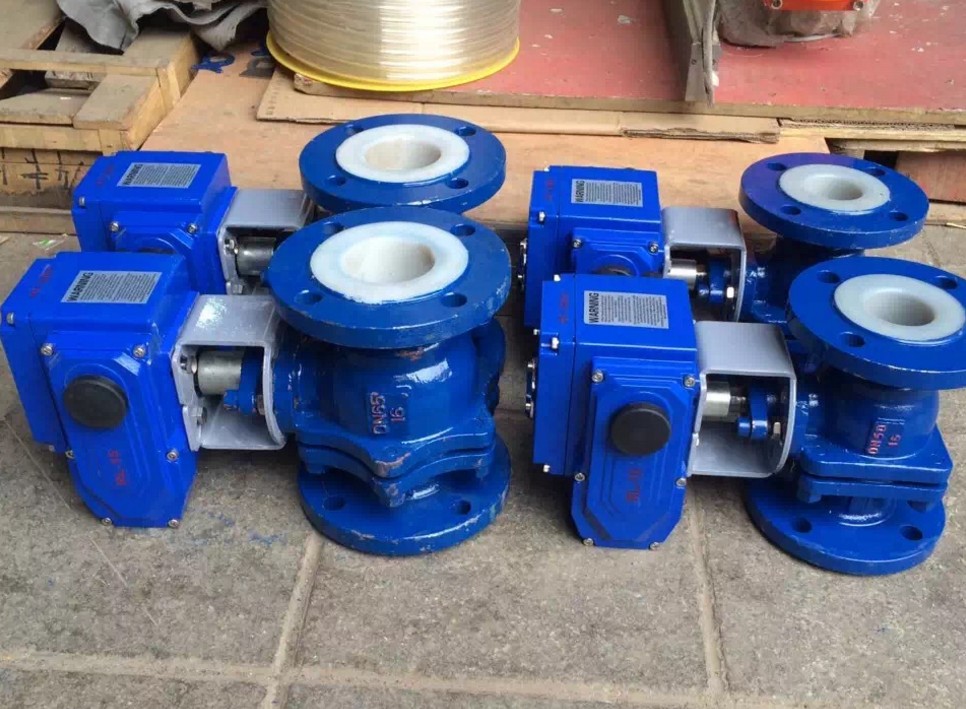 法蘭電動(dòng)襯氟球閥Q941F46