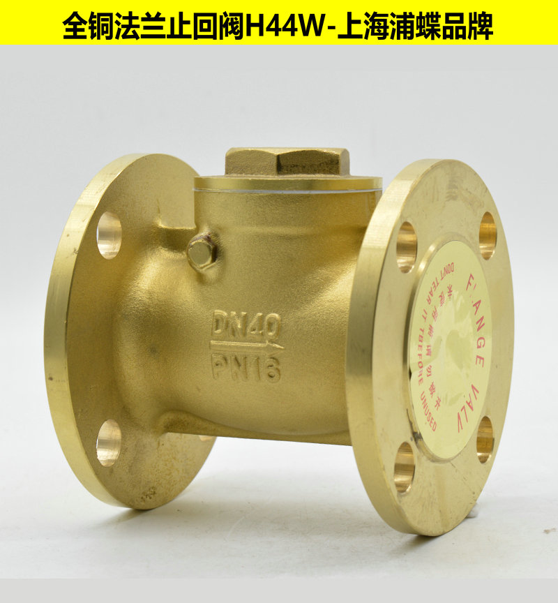 黃銅法蘭止回閥H44W-16T